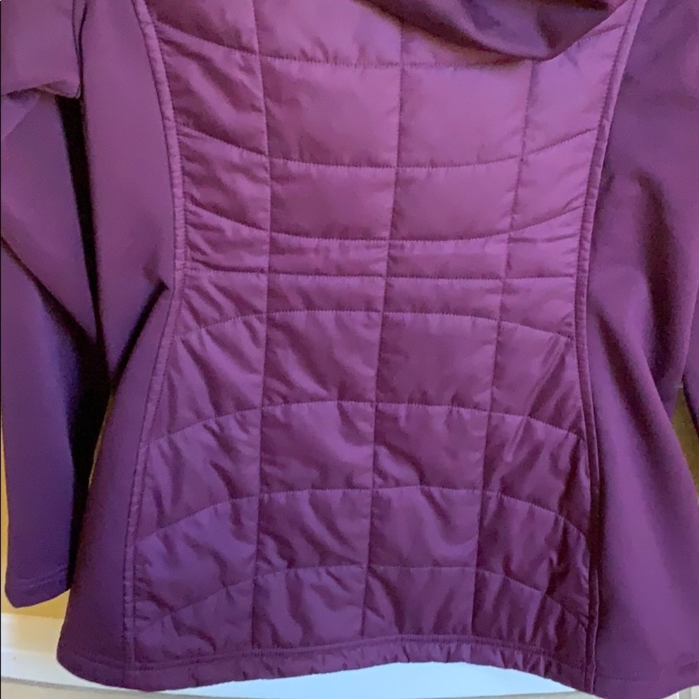 New Plum Hooded Eddie Bauer Jacket sz S - Picture 6 of 7